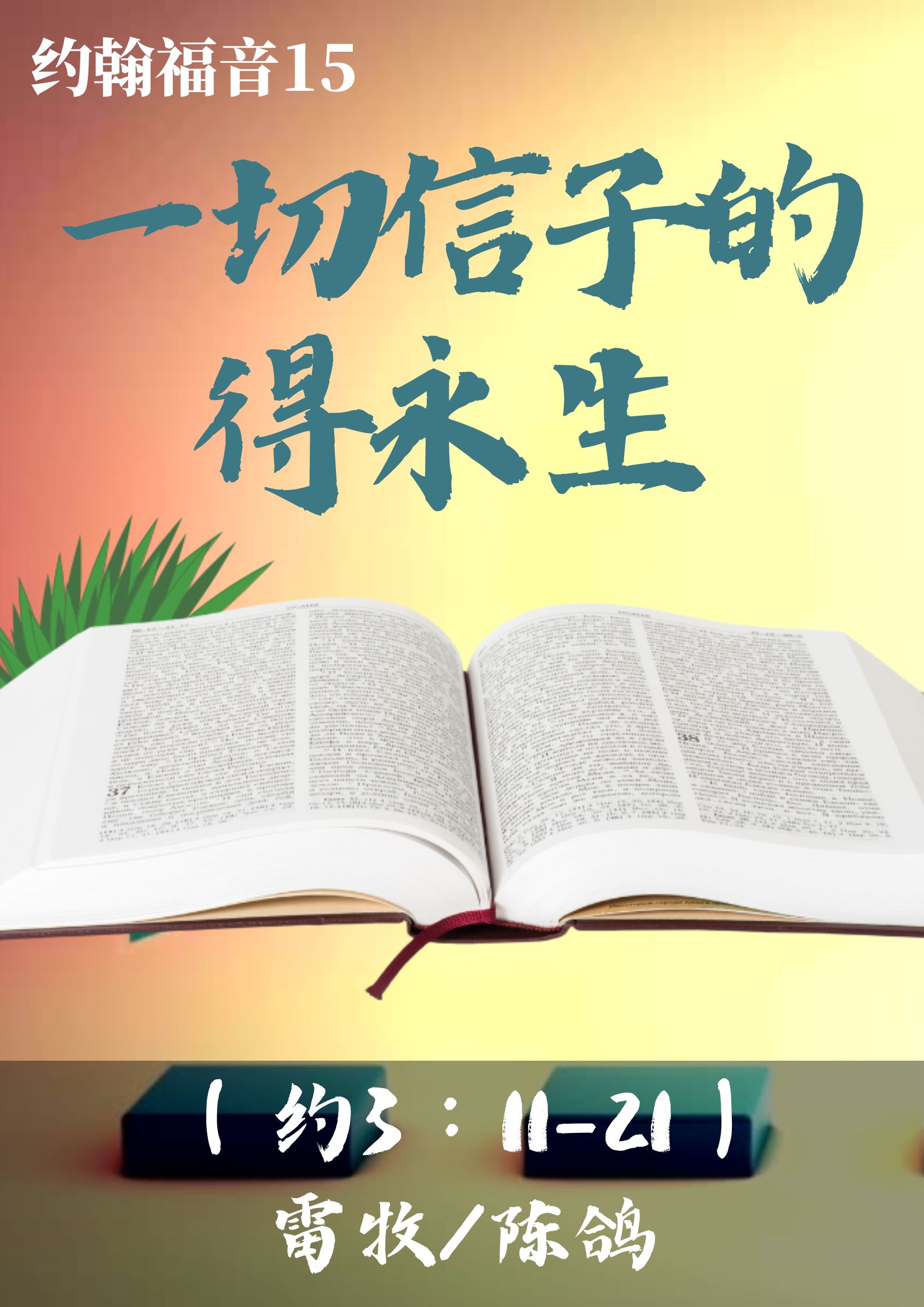 约翰福音15：一切信子的得永生（约3：11-21）_雷牧